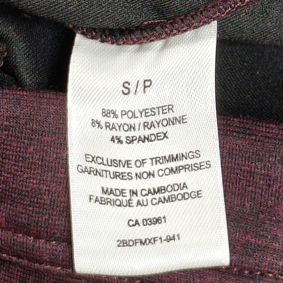 Burgundy Full-Zip performance hoodie Sz S/P - Picture 3 of 5